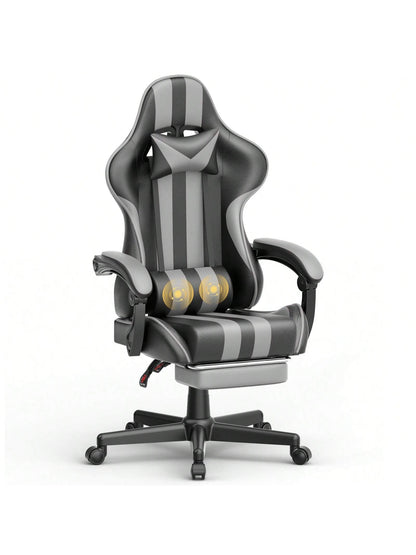 Gaming Chairs with Footrest,Computer Game Chair,Massage Gaming Chairs,Christmas,Xmas Gift,Pc Gaming Chairs for Adults Teens for Gaming Live Streaming Room